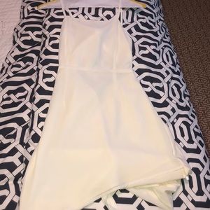 White open back back dress from Revolve